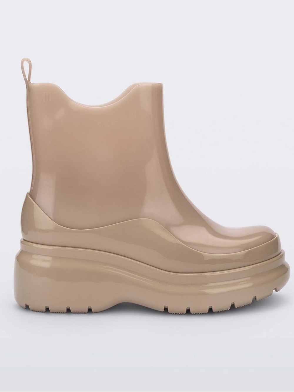 Melissa Women's Beige Jelly Platform Chelsea Boot